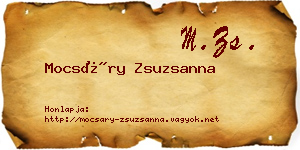 Mocsáry Zsuzsanna névjegykártya