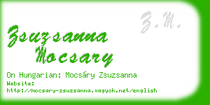 zsuzsanna mocsary business card